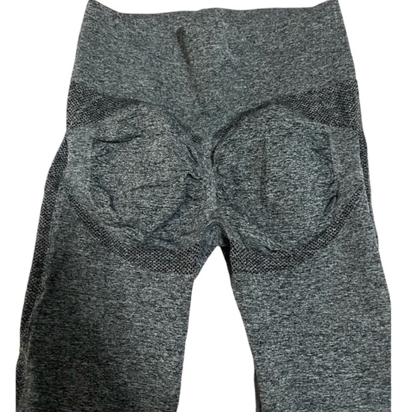 Gray Booty Butt Sculpt Scrunch Lifting Contour Workout Leggings - Picture 1 of 7